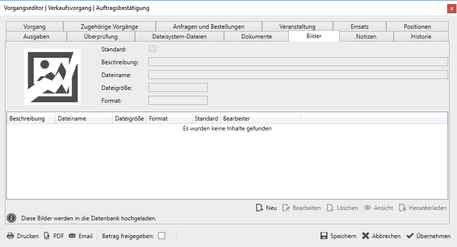 Verkaufvorgang-Bilder