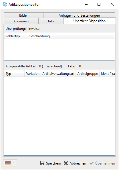 Verkaufvorgang-Position-Uebersicht-Disposition