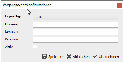 Jobtura-Vorgangsexportkonfiguration-JSON