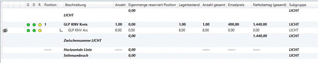 Jobtura-Vorgang-Darstellung-Positionsliste-000